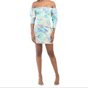 ZARA
Off The Shoulder Printed Multicolor Dress